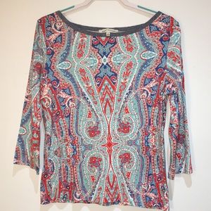 Jones New York 3/4 Sleeve Blouse